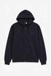 Men Branded Zipper Hoodie - Navy