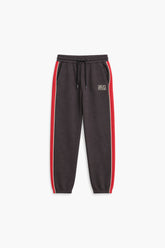 Men Branded Fleece Trouser - Charcoal