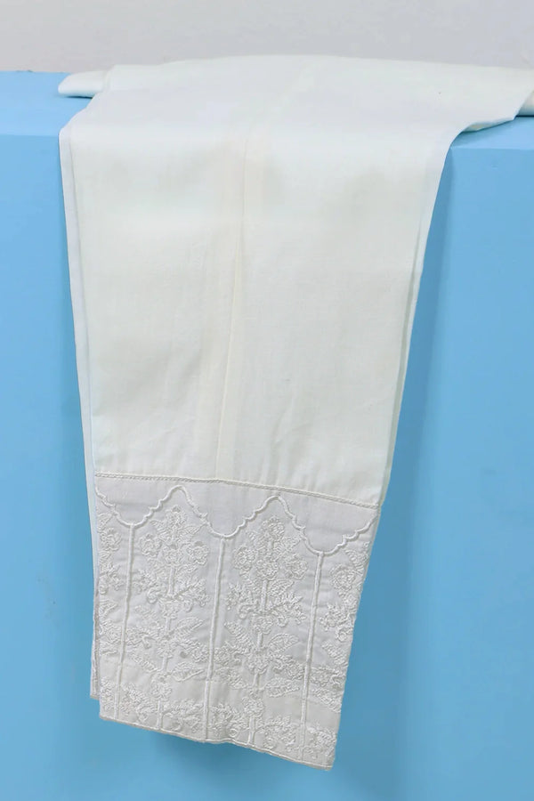 SOLID COTTON TROUSER