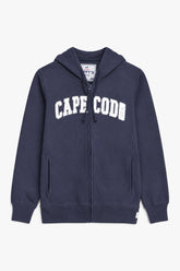 Women Branded Fleece EMB Zipper Hoodie - D/Blue