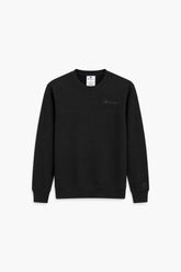 Men Breanded Fleece Sweatshirt - Black