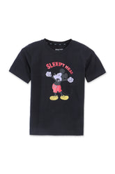 Boys Branded Graphic T-Shirt - Black