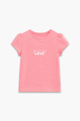 Girls Branded Graphic T-Shirt - Pink