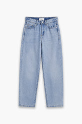 Boy Branded Loose fit Denim Pant - L/Blue