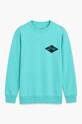 Men Branded Graphic Sweatshirt - Sea Green