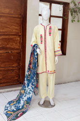 3 PIECE CAMBRIC EMB SUITS