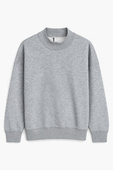 Men Branded Fleece High Neck - Grey