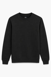 Men Branded Fleece Sweatshirt - Black