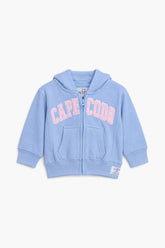 Girls Branded Fleece Graphic Hoodie Zipper - Purple