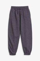 Women Branded Fleece Trouser - D/Purple