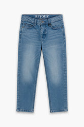 Boy Branded Straight fit Denim Pant - M/BLUE
