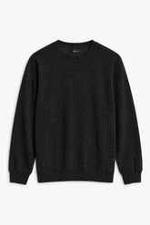 Textured Knit Sweatshirt