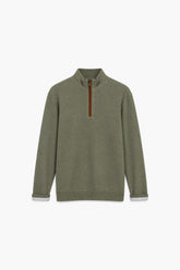 Men Branded Mockneck - Green