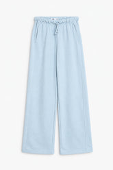 Women Branded Loose Fit Pajama - Sky Blue
