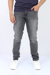 Man Old Navy Straight Fit Denim Jeans - D/Grey