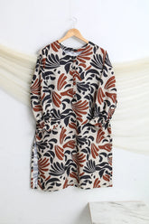 PRINTED SLUB SHIRT