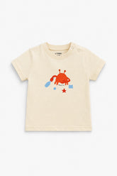 Girls Branded Graphic T-Shirt - Cream
