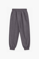 Girls Branded Fleece Trouser - D/Grey