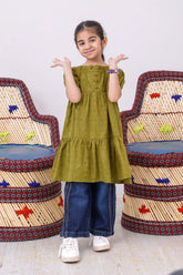 SOLID DYED LAWN FROCK