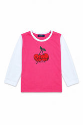 Girls Lycra T-Shirt - Hot Pink