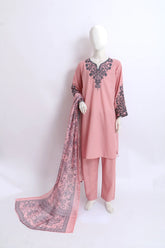 3 PIECE EMB LAWN SUIT