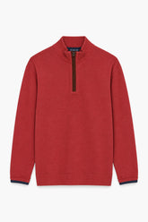 Men Branded Mockneck - Red