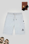 Men Leather Patch Short MS01 - Oatmeal