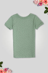 Girls Branded Graphic T-Shirt - Green
