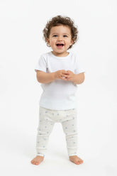 Girls Branded Trouser - White