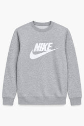 Men Branded Fleece Sweatshirt - Grey