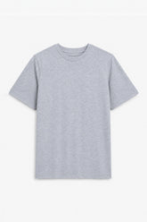 Men Branded Basic T-Shirt - Heather Grey