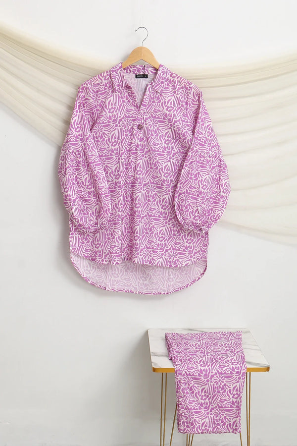 2 PIECE PRINTED LAWN SUIT