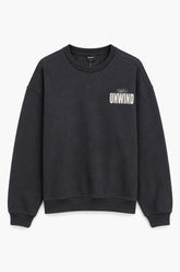 Men Branded Graphic Fleece Sweatshirt - D/Navy