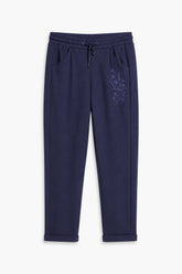 Women Branded Trouser - D/Blue