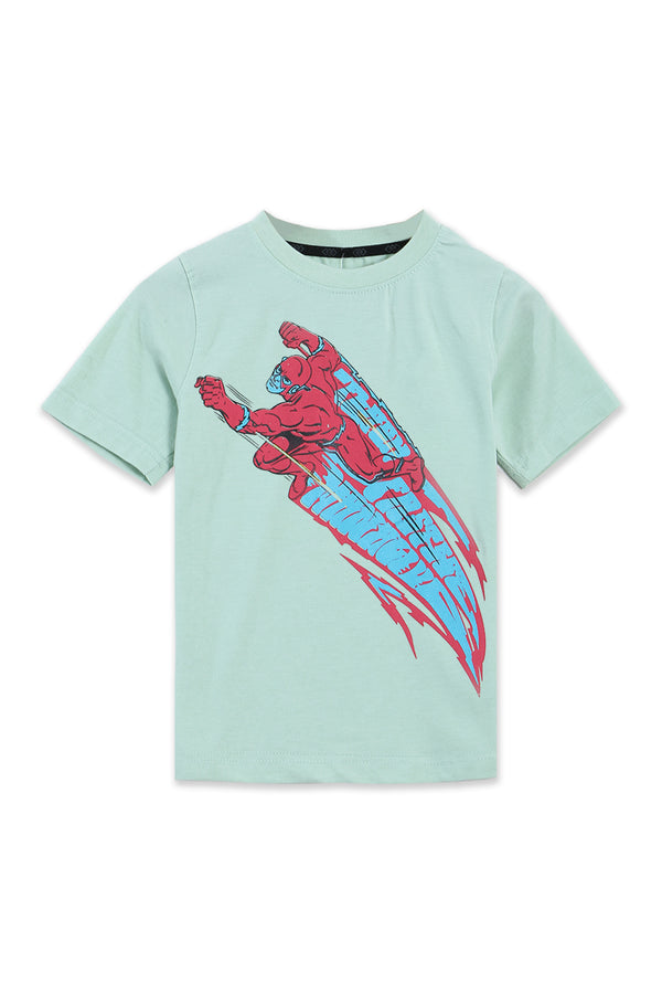 Boys Branded Graphic T-Shirt - Pistachio