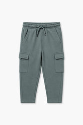 Boys Branded Cargo Pajama - Army Green