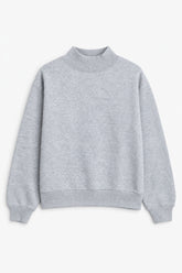 Women Branded High Neck - Grey