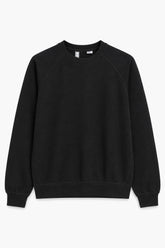 Men Branded Fleece Sweatshirt - Black