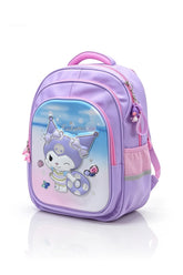 Kuromi Purple 3D School Backpack for Girls
