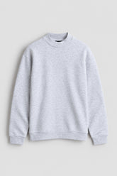 Men Branded Fleece Sweatshirt - Heather Grey
