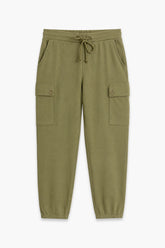 Women Branded Cargo Trouser - Green