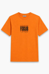 Boys Branded Graphic T-Shirt - Orange