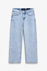 Boy Branded loose fit Denim Pant - L/BLUE
