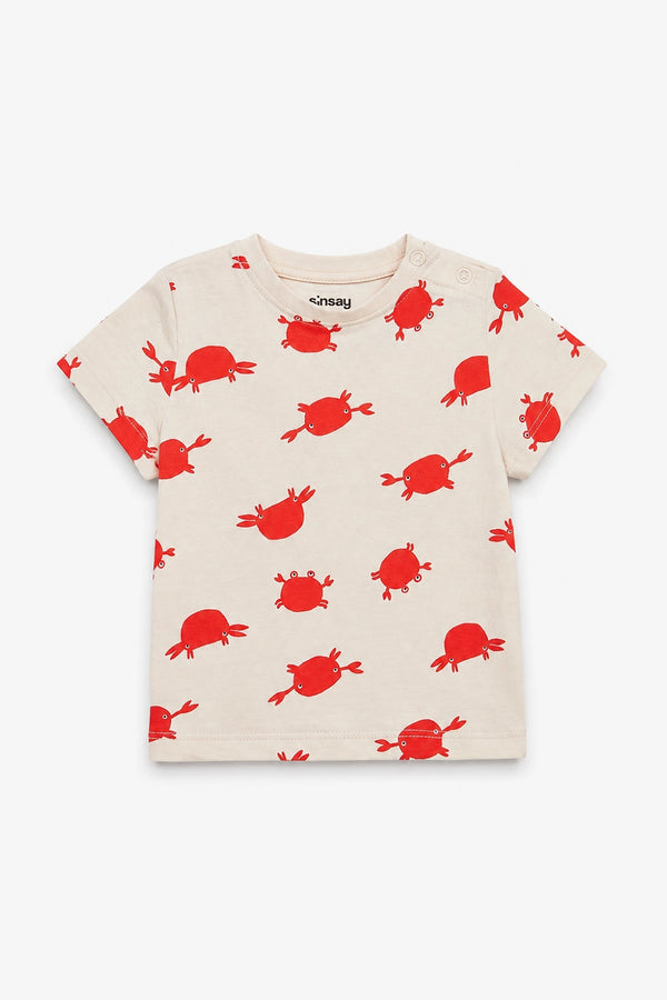 Boys Branded Graphic T-Shirt - CREAM