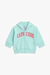 Girls Branded Fleece Graphic Hoodie Zipper - L/Green
