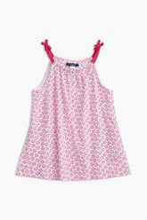 Girls Branded Graphic Short Tunic - Pink