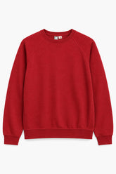 Men Branded Fleece Sweatshirt - Red