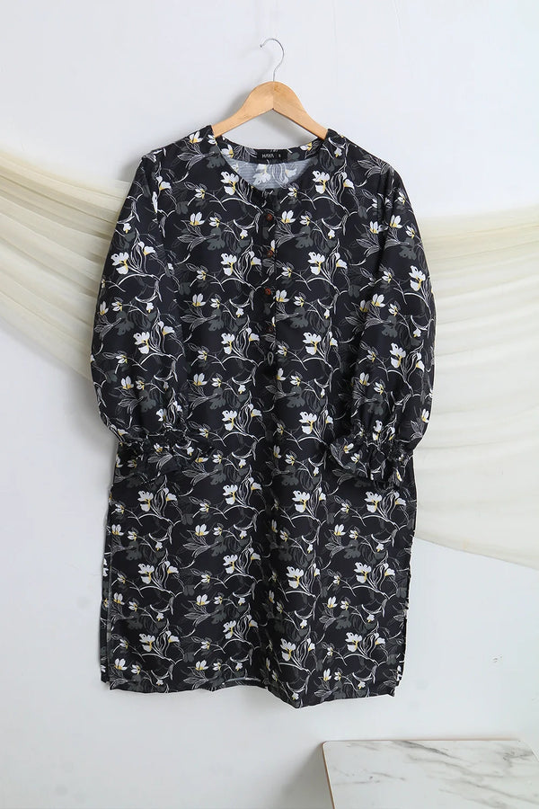 PRINTED SLUB SHIRT