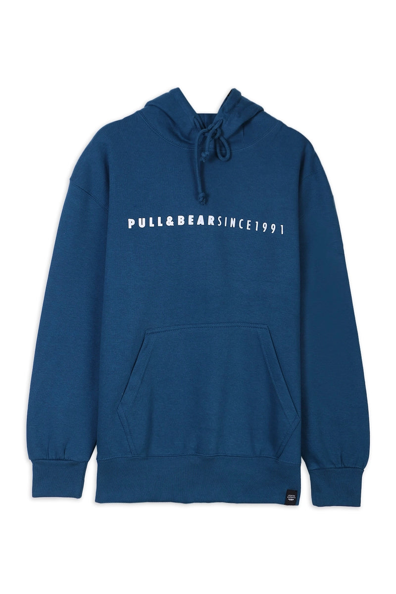 Hoodie pull and bear navy sales