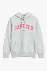 Women Branded EMB Pull Over Hoodie - Grey